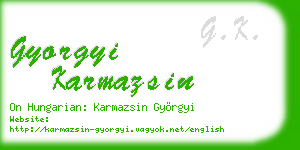gyorgyi karmazsin business card
